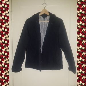 Navy Quilted Jacket